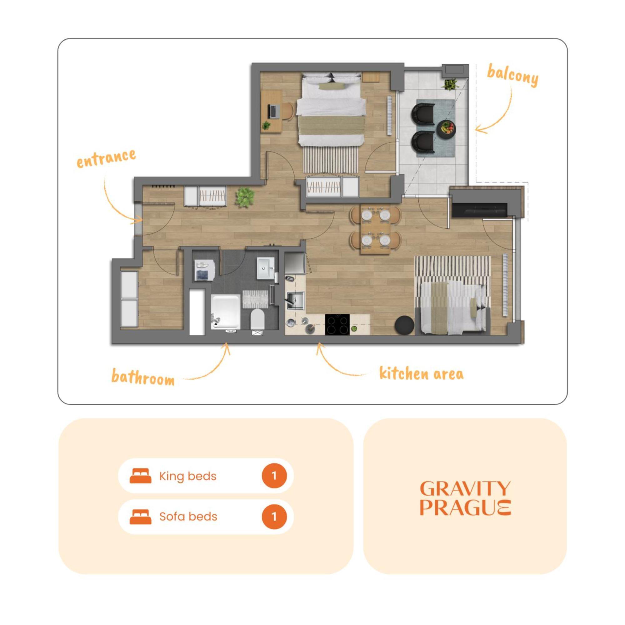 Design Apartment - Balcony, Free Parking, Yoga, 10 Mins To Center, By Gravity プラハ エクステリア 写真
